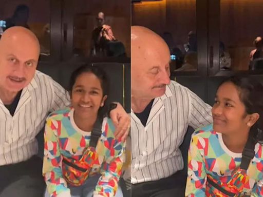 Satish Kaushik's daughter Vanshika wishes uncle Anupam Kher Happy Father's Day | - Times of India