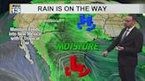 Moisture moves into New Mexico through the end of the week