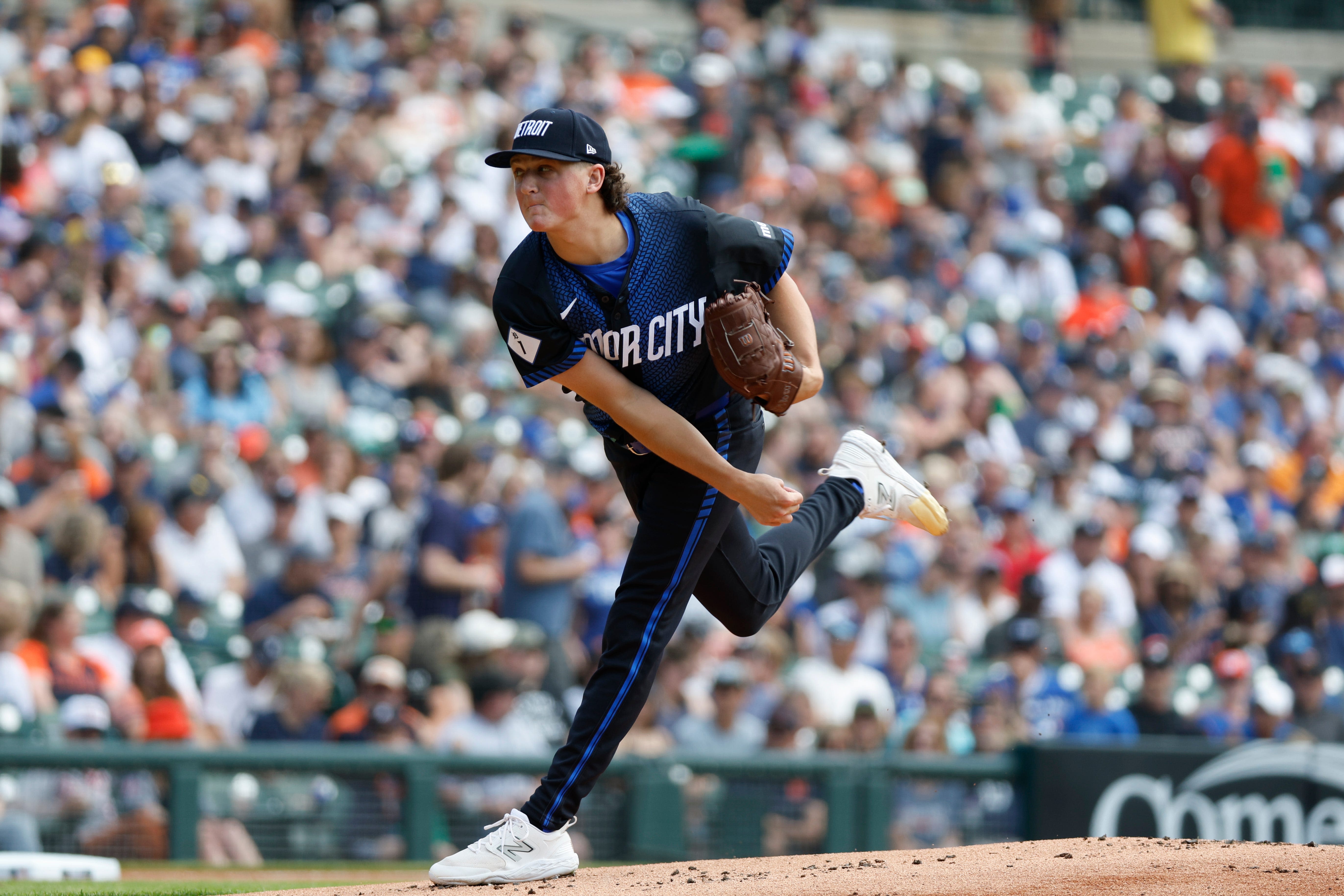 Detroit Tigers pitcher Reese Olson records first win in 2-1 victory over Toronto Blue Jays