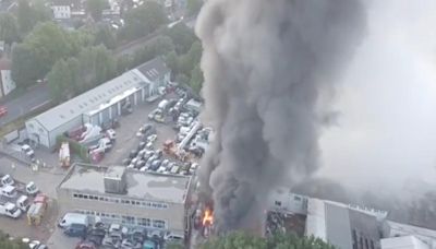 Fire service warning to residents after major fire in Southampton