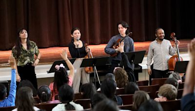 Tarrytown orchestra students experience interactive musical performance by Ensemble Connect