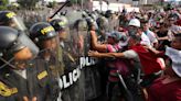 Peru protesters march in capital Lima demanding for president to leave office