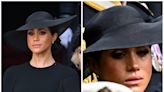 Meghan Markle wore pearl and diamond earrings that were a gift from Queen Elizabeth at her funeral