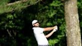 Scottie Scheffler of The United States plays his second shot on the 11th hole during the third round of the 2024 Masters Tournament at Augusta National Golf Club on Saturday.