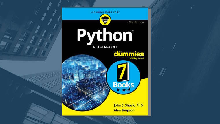 Python All-in-One For Dummies 3rd Edition eBook worth $27, now free to download