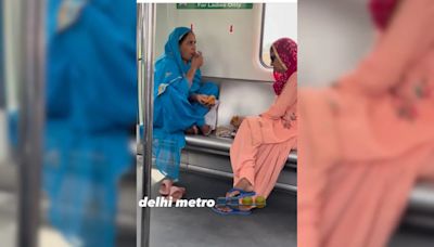 Watch: Women Enjoy Samosas On Delhi Metro, Then Throw Waste Under Seat. Internet Reacts