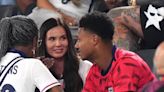 Ollie Watkins' and girlfriend share a passionate kiss after England victory