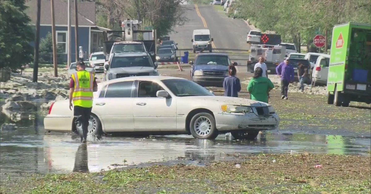 Eastern Greeley neighborhood flooded, covered in more than a foot of hail