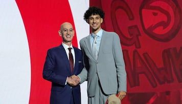 Zaccharie Risacher llega a los Hawks como número uno del Draft NBA 2024