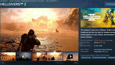 Helldivers 2 Steam Reviews Crash Following News of Mandatory PSN Account