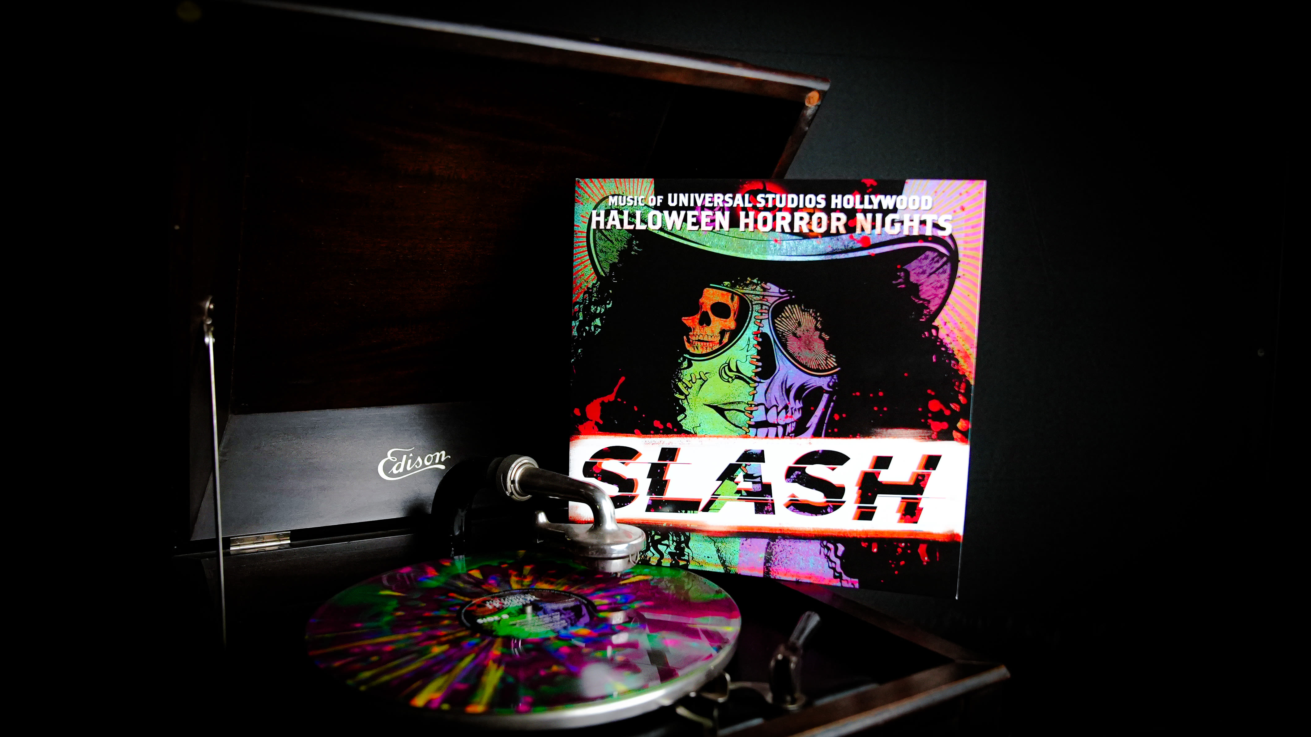 Slash’s Original Soundtrack for Universal Studios ‘Halloween Horror Nights’ Gets Trippy Vinyl Release