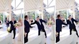 Father of the bride stops halfway down the aisle to grab daughter’s stepdad: ‘Life is so much easier without the drama’