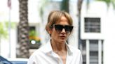 Jennifer Lopez Goes Business Casual With Birkin & Ballet Flats