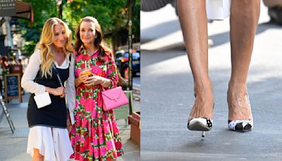 Sarah Jessica Parker Dons ‘Mismatched’ SJP Collection Polka-Dot Pumps for ‘And Just Like That’ Filming in New York
