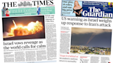 Newspaper headlines: Israel 'vows revenge' as it 'weighs up response'