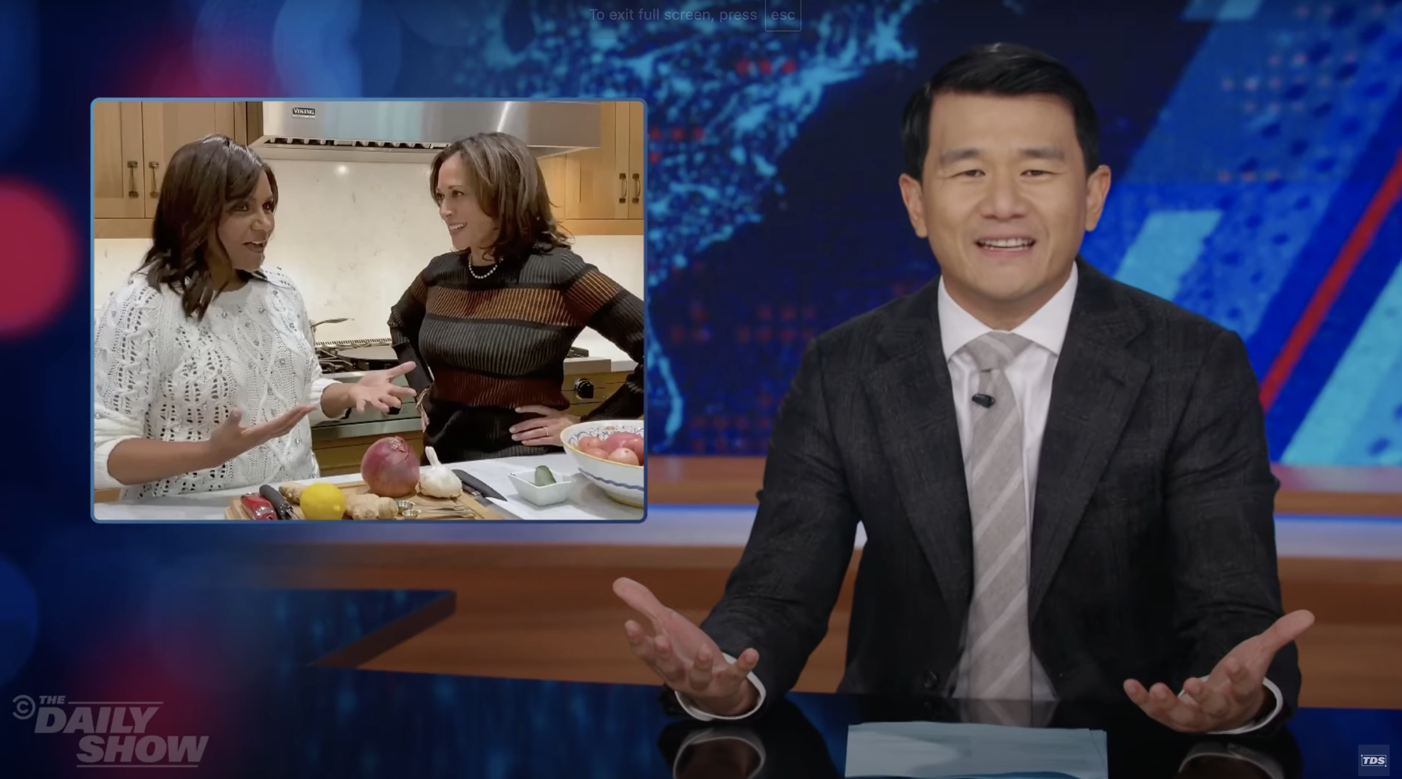 'The Daily Show's Ronny Chieng blasts Trump for Mindy Kaling and Kamala Harris post