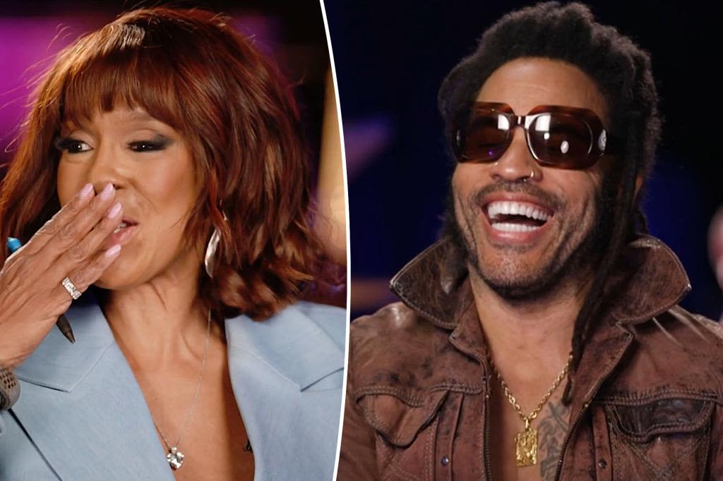 Gayle King flirts with Lenny Kravitz mid-interview: ‘Oops, did I say that out loud?’