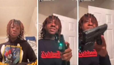 Video: un rapero se mató de un disparo en la cabeza mientras grababa una “story”