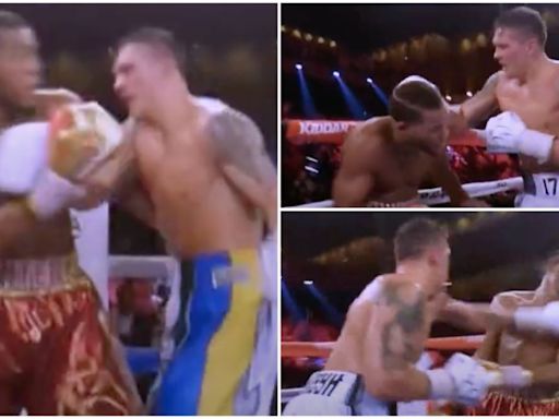 Rare ref cam footage from Oleksandr Usyk fight shows Tyson Fury just how fast The Cat really is