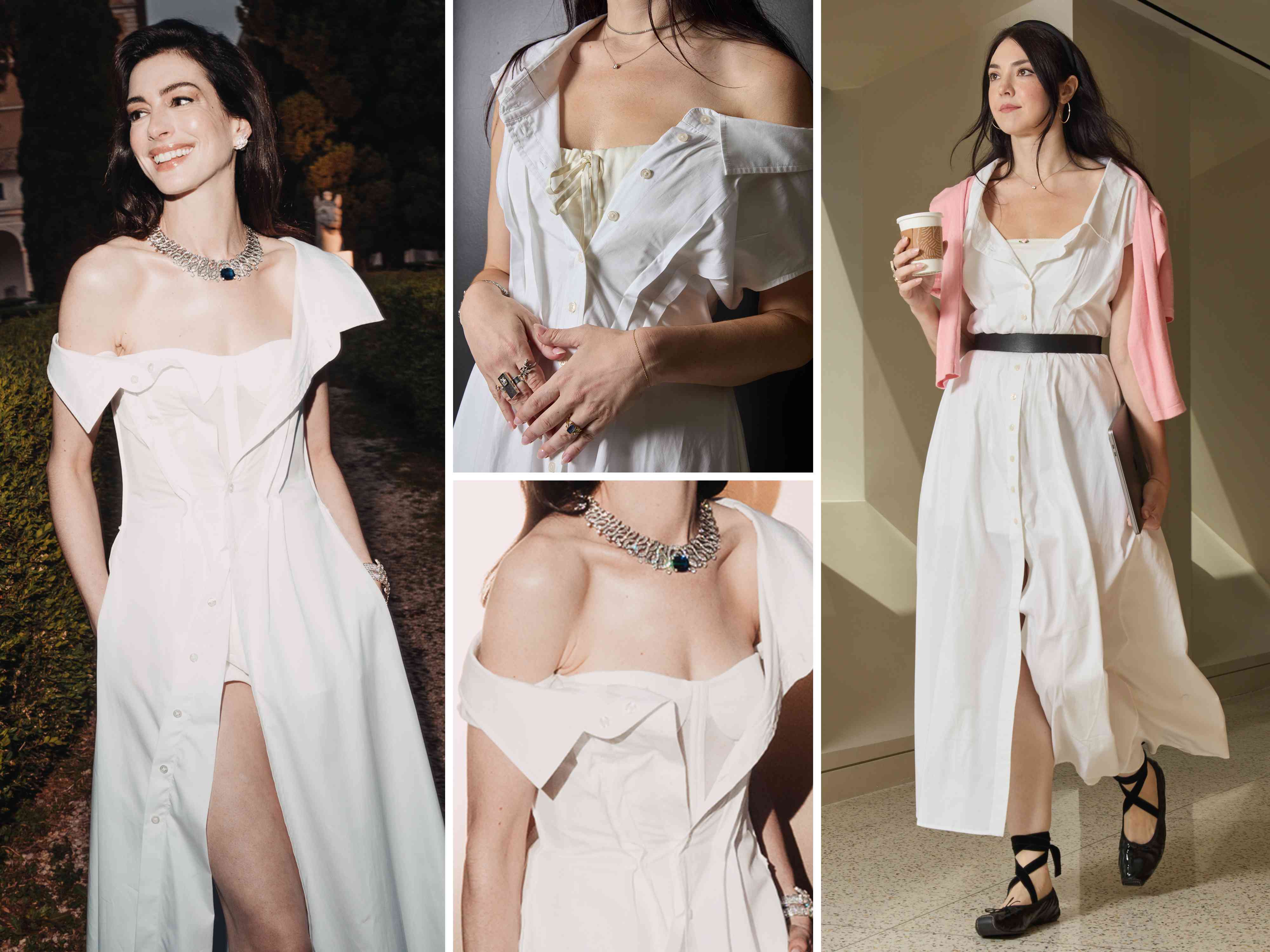 I Wore Anne Hathaway's Viral Gap Dress Three Different Ways
