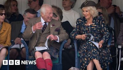 King and Queen enjoy Braemar Highland Games