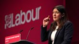 Labour frontbencher Lisa Nandy pictured visiting picket line