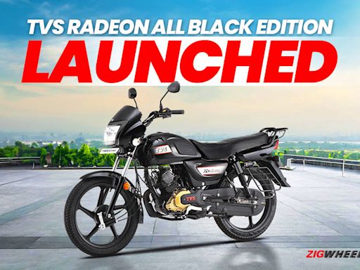 TVS Radeon All-Black Base Edition Launched - ZigWheels