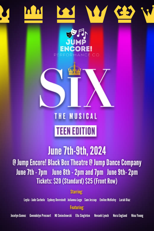 SIX: Teen Edition in Sarasota at Jump Encore! 2024
