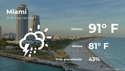 Miami: pronóstico del tiempo para este miércoles 29 de mayo - La Opinión