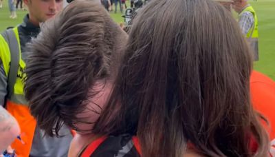 Watch Armagh star's emotional reunion with girlfriend he 'will never forget'