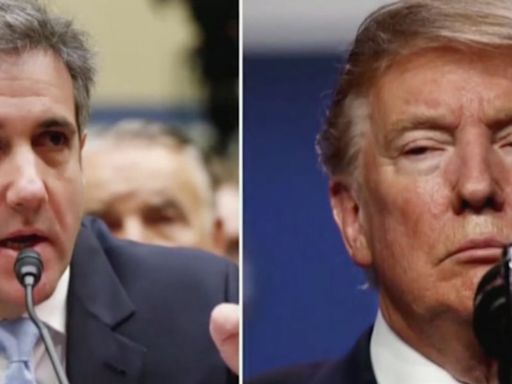 Michael Cohen reacts after Judge Merchan allows Trump to attack him again