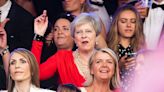 Theresa May Spotted Dancing at Music Festival After Boris Johnson Announces Resignation