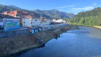 DESCENSO DEL SELLA | Obras en el paseo Dionisio de la Huerta de Arriondas