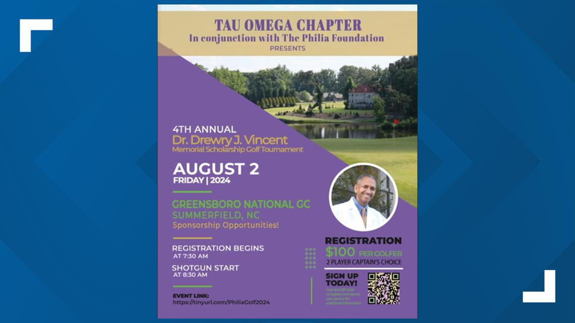 Greensboro's Tau Omega Chapter raises money for scholarships with a golf tournament