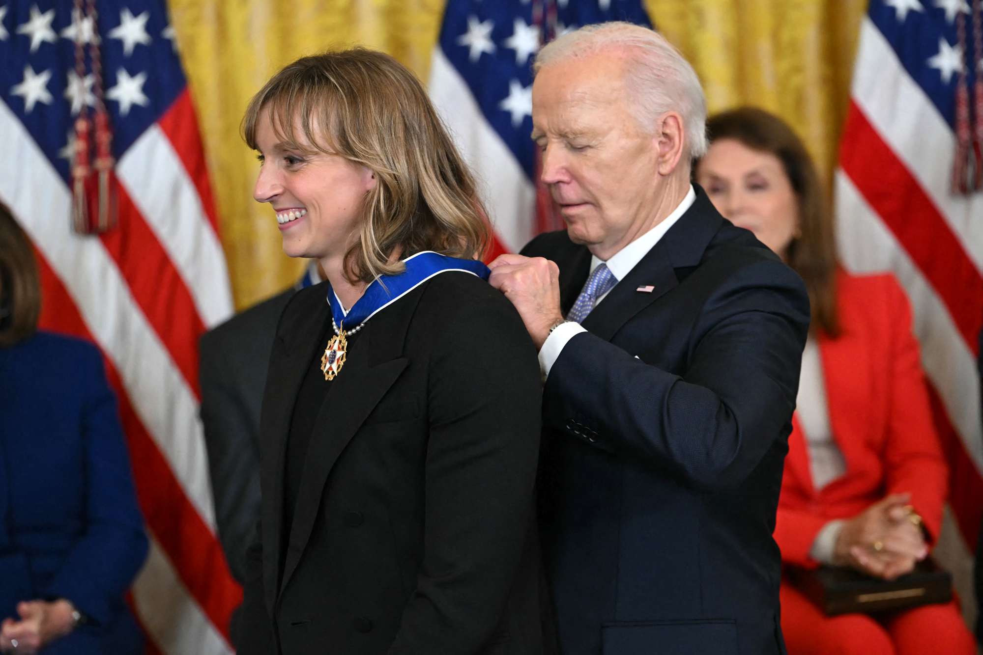 7-Time Olympic Gold Medalist Katie Ledecky Receives Presidential Medal of Freedom