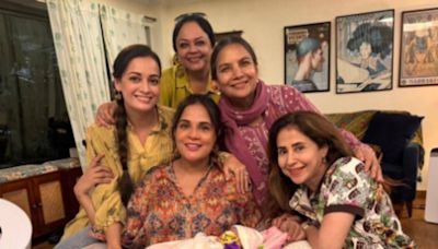 Richa Chadha and her newborn daughter meet their 'khalas' - Shabana Azmi, Dia Mirza, Urmila Matondkar