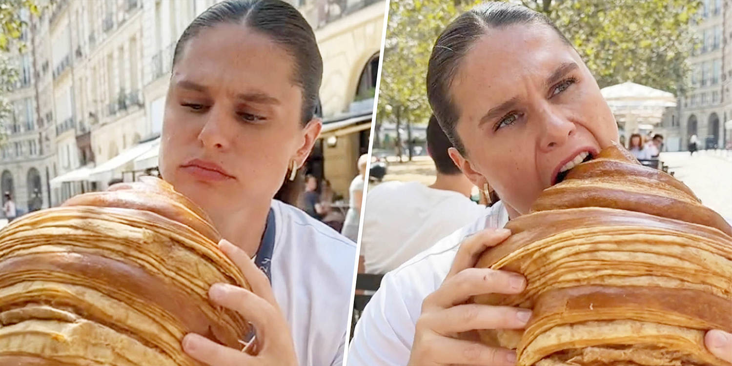 Ilona Maher celebrates Olympic medal with giant croissant: ‘A little treat’