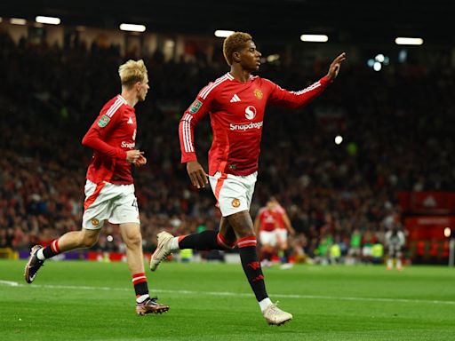 Erik ten Hag hails 'ruthless' Marcus Rashford as Manchester United ease to biggest win in Carabao Cup