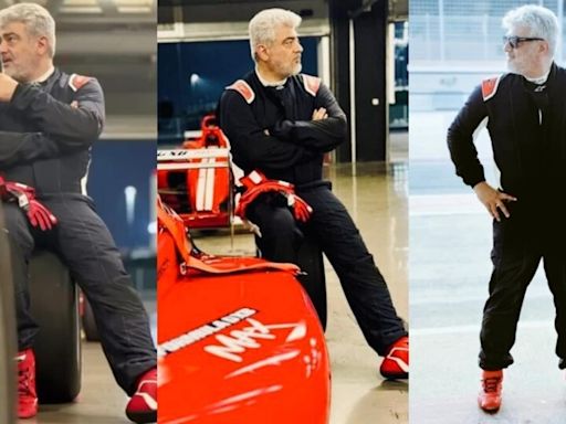 Ajith Kumar all smiles as he indulges his passion for racing and tests out race cars in Dubai. Watch