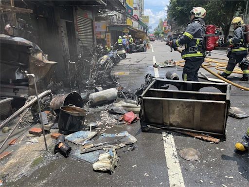 三重麵店火警！疑機車勾到瓦斯桶釀禍 2人送醫