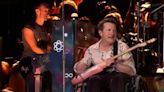 Michael J Fox joins Coldplay during Glastonbury set