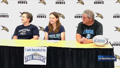 Tori Holmes signs with Mount St. Mary’s rugby