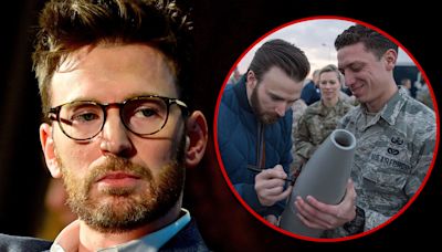 Chris Evans Clarifies Misconception He Signed Israeli Bomb, Pic From 2016