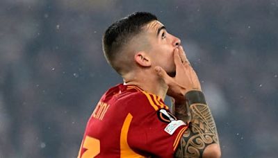 Gianluca Mancini, jugador de la Roma, homenajea al futbolista Mattia Giani, fallecido esta semana