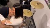 Watch Travis Barker Play the Drums with Kourtney Kardashian on His Lap: 'Practice Makes Perfect'