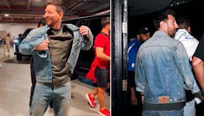 Total denim: los detalles del look Prada que eligió Lionel Messi para el juego de la NBA