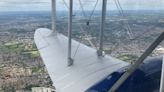 Stunning Cambs landscape captured from window of a vintage aircraft