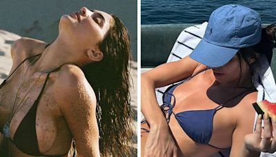 Kendall and Kylie Jenner Offer Two Different Takes on the String swimsuit