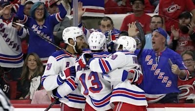 Artemi Panarin scores in overtime, Rangers beat Hurricanes 3-2 to take 3-0 series lead