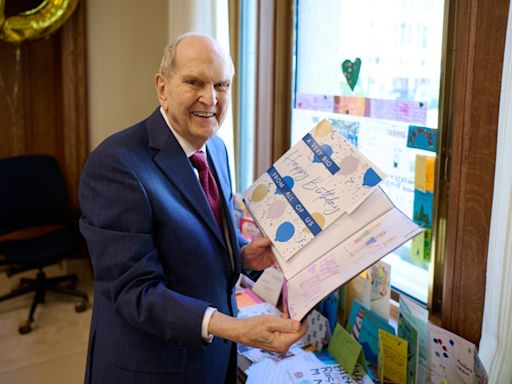 Church of Jesus Christ of Latter-day Saints President Russell M. Nelson celebrating 100th birthday